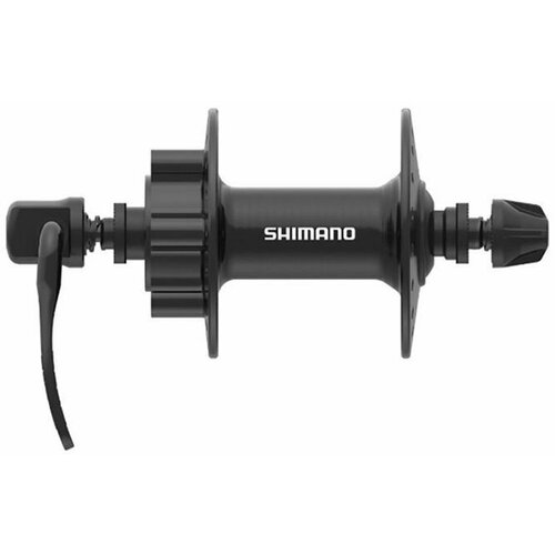 Втулка передняя SHIMANO TX506, 36H, OLD:100мм, 6-болтов, QR, черный