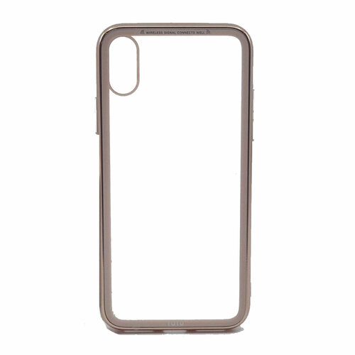 Накладка TOTU iPhone 5,8 XS style series transparent electroplating version золотой