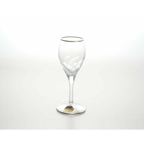 Набор 6 рюмок для ликера Same Decorazione Палермо платина 60 мл