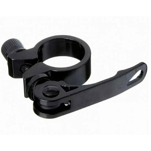 фото Зажим подседельной трубы, d31,8, enrico алюм. черн. матов. qs-432/31,8 techteam