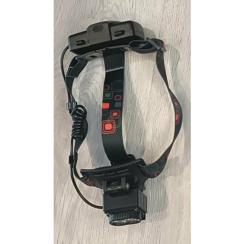 фото Налобный фонарик аккумуляторный xq-t5-1/150 с зарядкой usb, 4 режима(белый, синий, стробоскоп) нет бренда