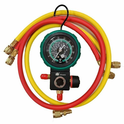 Манометрический коллектор HS-M480AH одновентильный R410a, R22, R134a, R404a