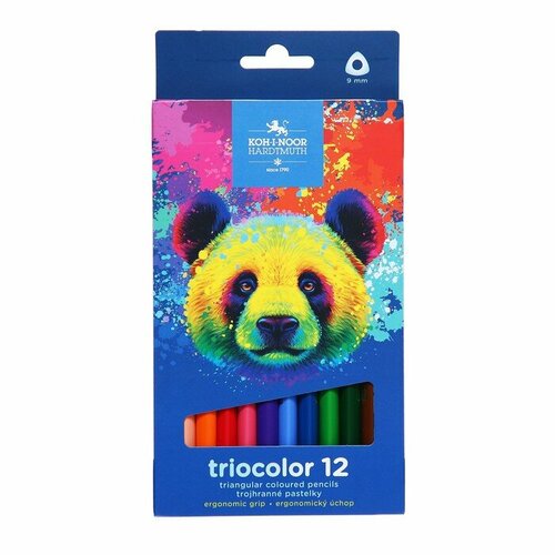 Карандаши Jumbo 12цв K-I-N 3142 Triocolor bear, утолщ, трехгранные, карт/уп карандаши jumbo 12цв k i n 3142 triocolor bear утолщ трехгранные карт уп