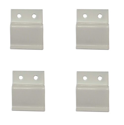 фото Кронштейн для москитной сетки, металлический 4 шт. цвет белый