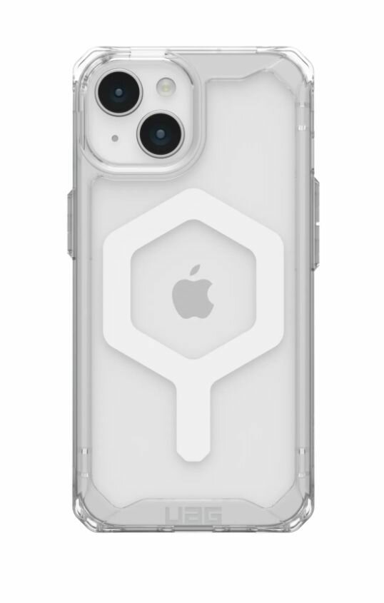 Чехол Uag Plyo для iPhone 15 6.1", цвет прозрачный/белый (Ice/White)