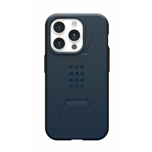 Чехол с поддержкой MAGSAFE Uag Civilian для iPhone 15 Pro 6.1, цвет синий (Mallard)