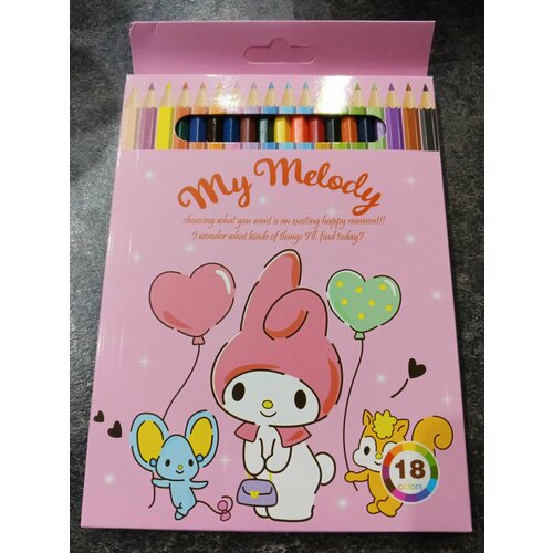 Набор цветных карандашей My Melody, 18 цв.