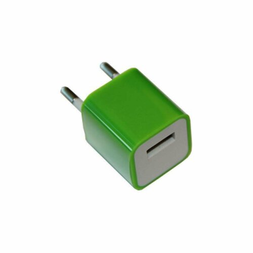Сетевое зарядное устройство USB T3-500 (1A) <зеленый>