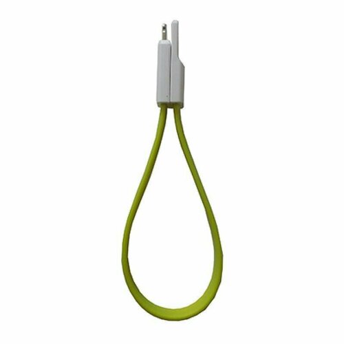 Кабель USB Apple iPhone lightning iMagnet плоский <зеленый>