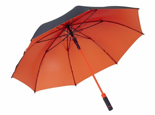 Зонт-трость автомат, купол 110 см, чехол в комплекте, оранжевый