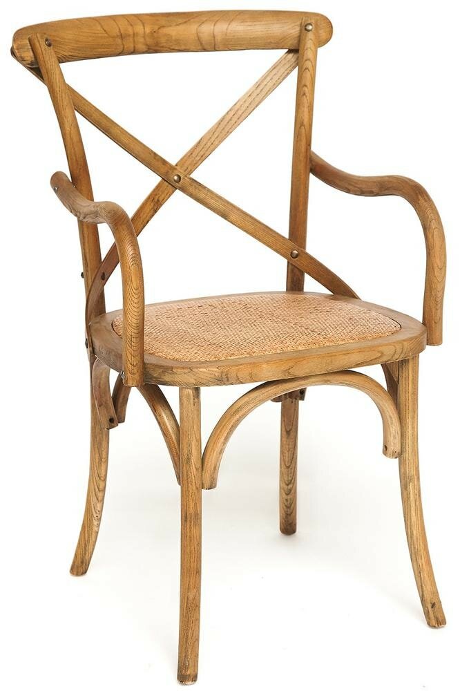 Стул с подлокотниками CROSS (mod. CB2008) (10 982) TetChair дерево береза, 91х55х52см, Груша (№3)
