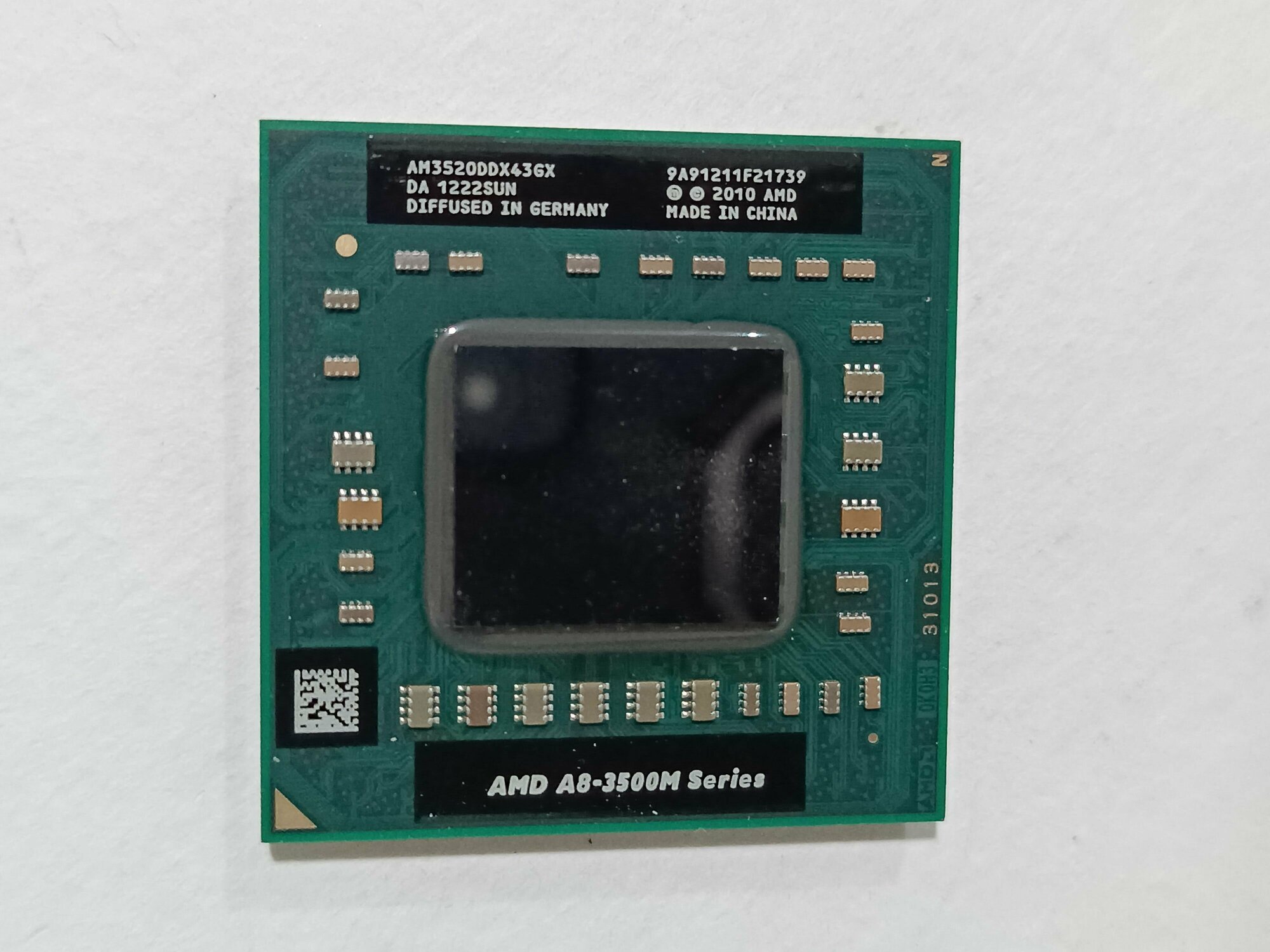 AMD A8-3520M, Llano, 4 ядра, 4 потока, Socket FS1, процессор для ноутбука