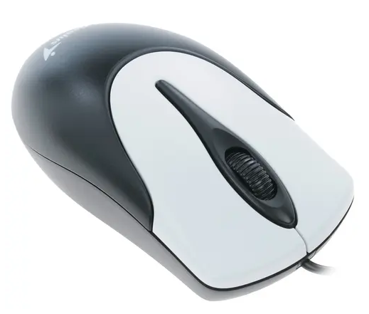 Мышь Genius NetScroll 100 V2, чёрный/серебристый