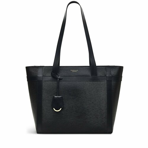 Сумка  тоут Radley 105175 классическая, натуральная кожа, внутренний карман, черный