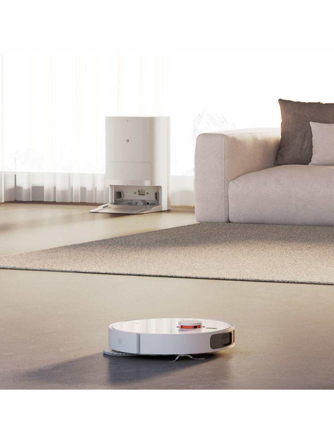 Робот-пылесос с базой для самоочистки Xiaomi Mijia Almighty Sweeping Robot 2 (C102CN+JZ2301)