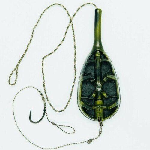 фото Монтаж фидерный x-feeder pl flat midi, 1 крючок с волосом, 50 г mikimarket