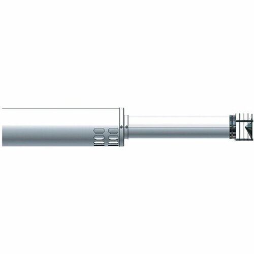Коаксиальная труба BAXI с наконечником, d 60/100 мм, общая длина 1100 мм, выступ дымовой трубы 350 мм