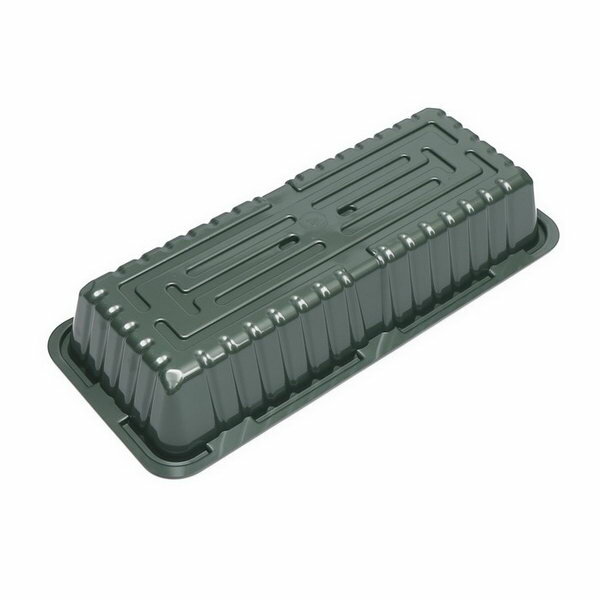 Контейнеры Для Рассады Мини-парник для рассады, 39 x 17.5 x 12 см, без вставок, тёмно-зелёный, пластик, 5 шт.