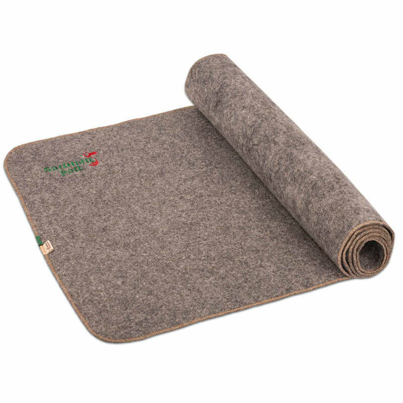 Коврик лежак для бани и сауны 180 60см   Банный Рай  серый