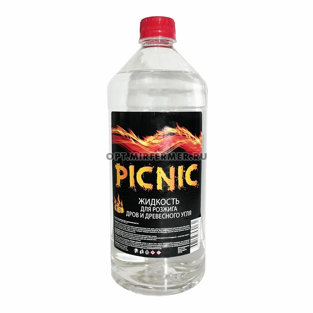 Комплект 3 шт. Жидкость для розжига 1л PICNIC