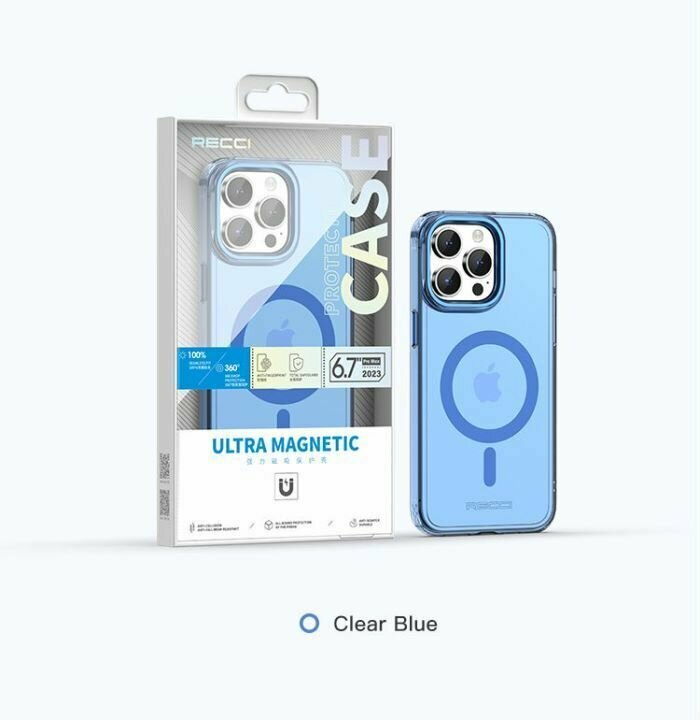 Чехол для телефона Recci Crystal Color Magnetic Phone Case for iPhone 15 Pro Max 6.7"