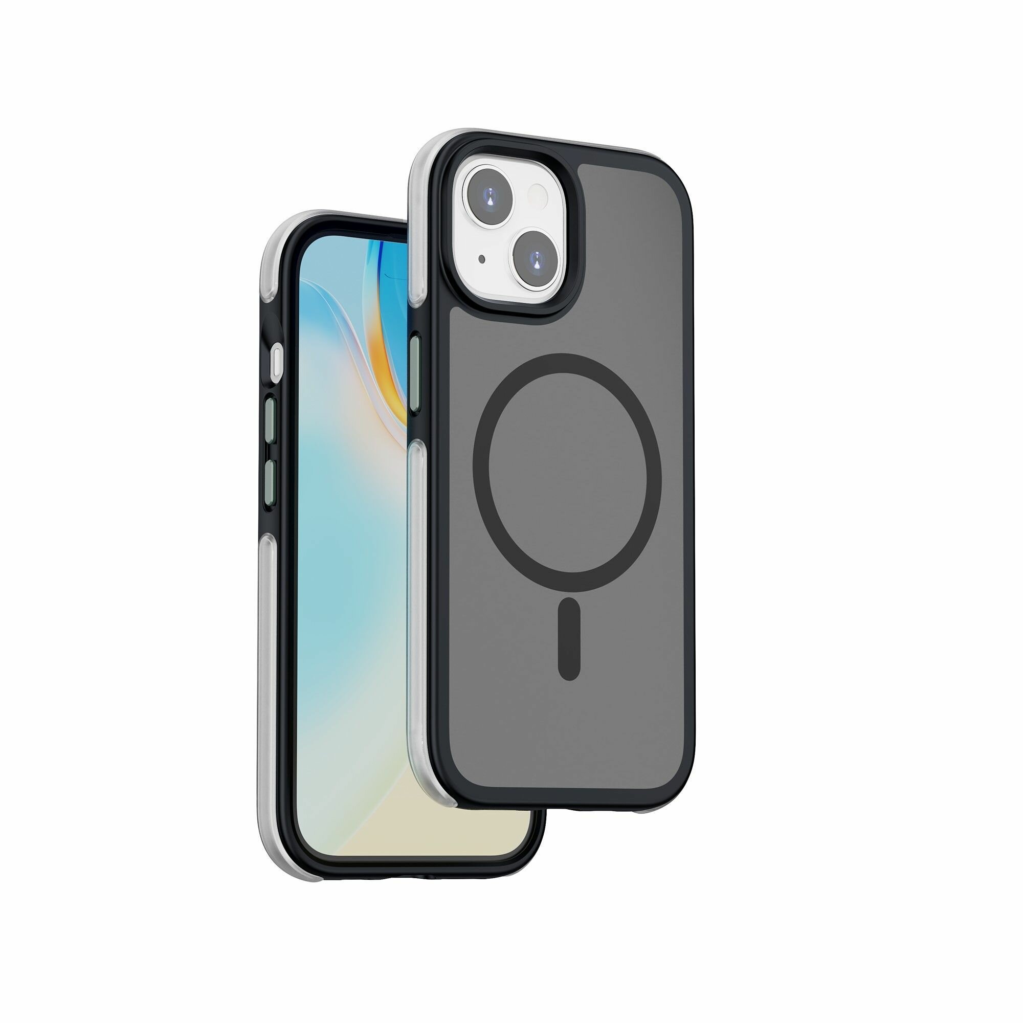 Чехол с MagSafe WIWU Air Shield Phone Case for iPhone 15 Plus 6.7" ZKK-012 (Black)