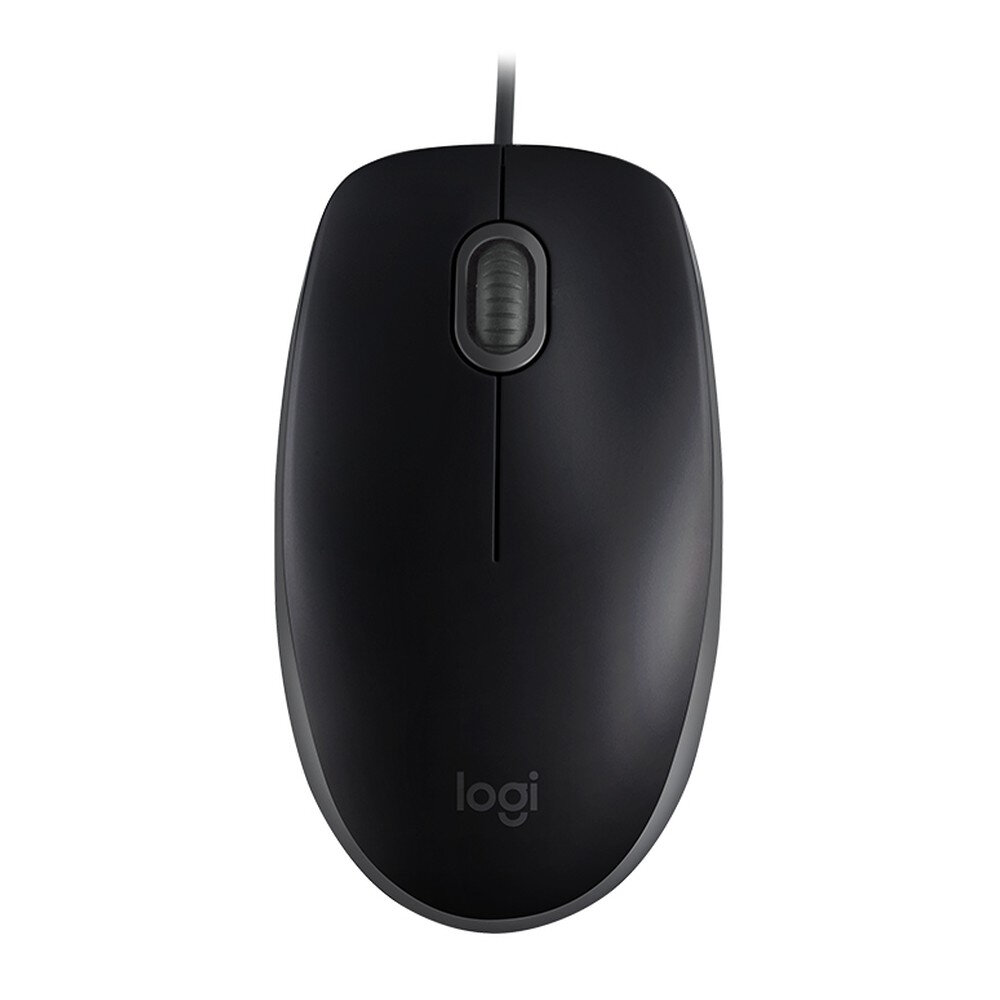 Мышь Logitech M110 Silent Mid Gray черная с серым оптическая бесшумная 1000dpi USB 1.8м