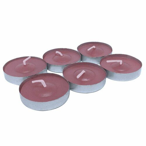 Свеча чайная плавающая в гильзе цвет фиолетовый 6 штук 360₽