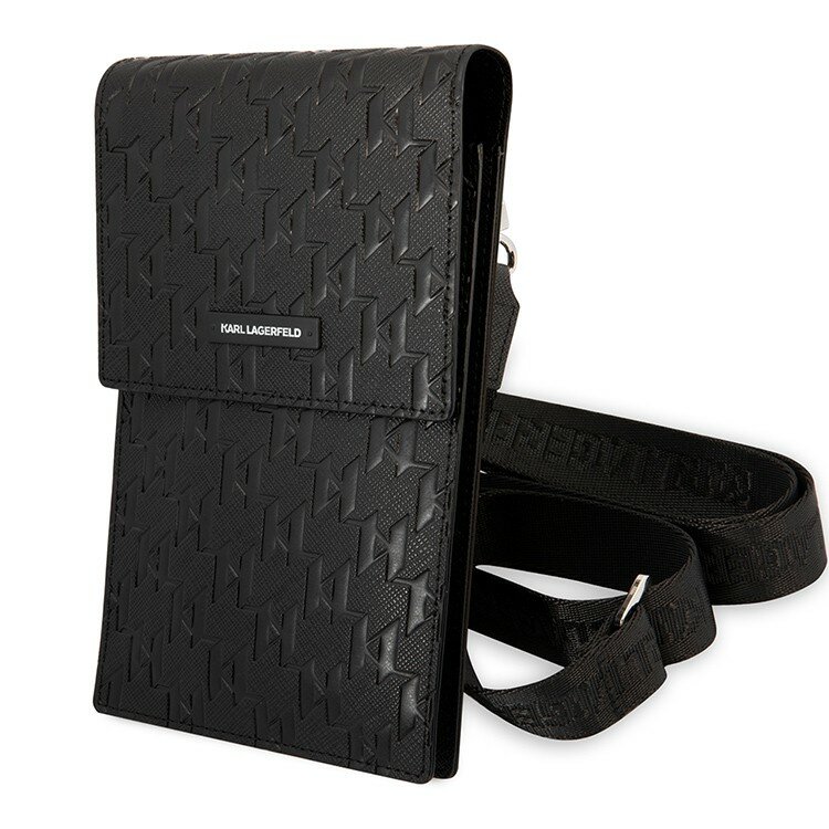 Сумка для смартфонов Karl Lagerfeld Wallet Phone Bag PU Saffiano Monogram Black (original) — фото 1