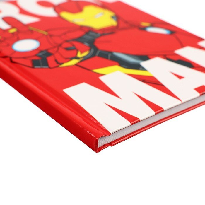 Блокнот А6, 40 листов в твёрдой обложке, Железный человек, Мстители - фотография № 4