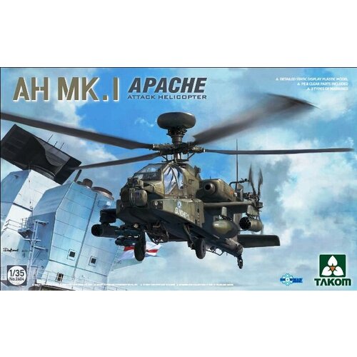 2604 Takom Вертолет AH-MK. I Apache 1/35 сборная модель вертолета mi 24d 05812 1 48