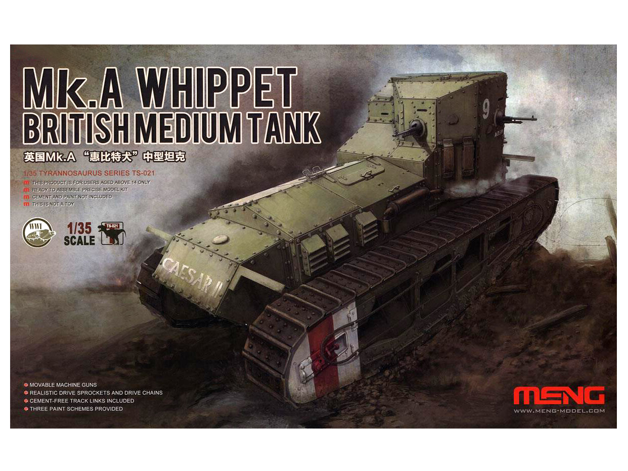 TS-021 Meng Британский средний танк Mk.A Whipet (1:35)