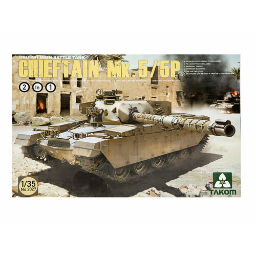 2027 Takom Британский ОБТ Chieftain Mk.5/P (2 в 1) (1:35) 2078 takom израильский обт merkava mk 1 1 35