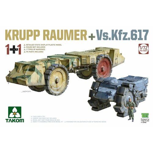 5007 Takom Машины разминирования Krupp Raumer и Vs. Kfz.617 1/72