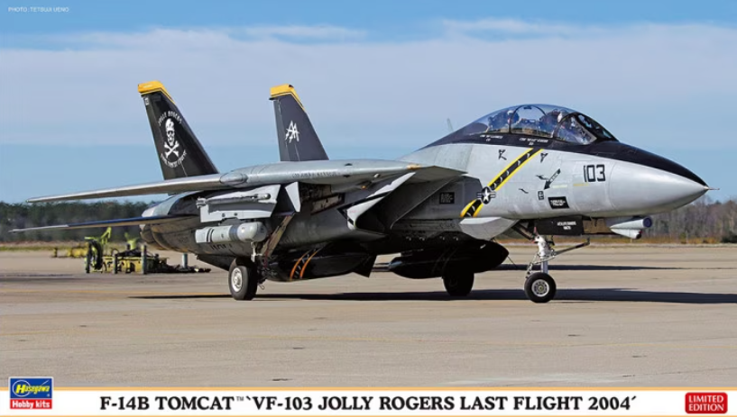 02434-Истребитель ВМС США F-14B TOMCAT VF-103 JOLLY ROGERS LAST FLIGHT 2004 (Limited Edition)
