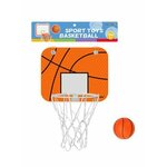 Набор для игры в баскетбол; щит 20х16 см. кольцо 13 см, мяч 8 см. - изображение