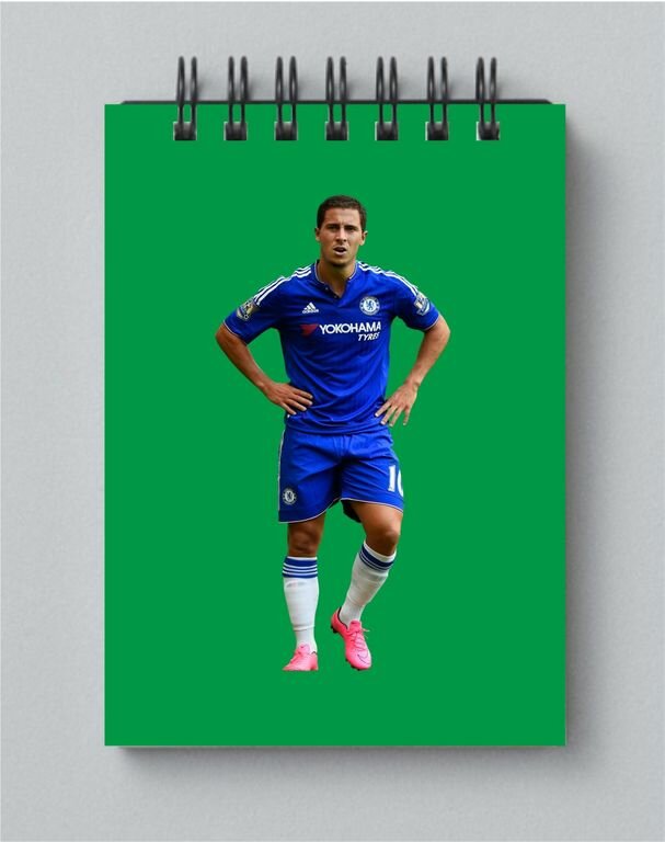 Блокнот Эден Мишель Азар, Eden Michael Hazard №24, А4
