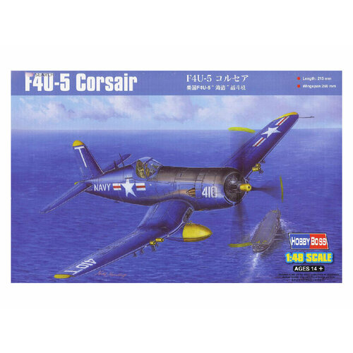 80389 Hobby Boss Американский палубный истребитель F4U-5 Corsair (1:48) ocio creativo corsair инструменты улучшенные паруса краски и клей 1 80