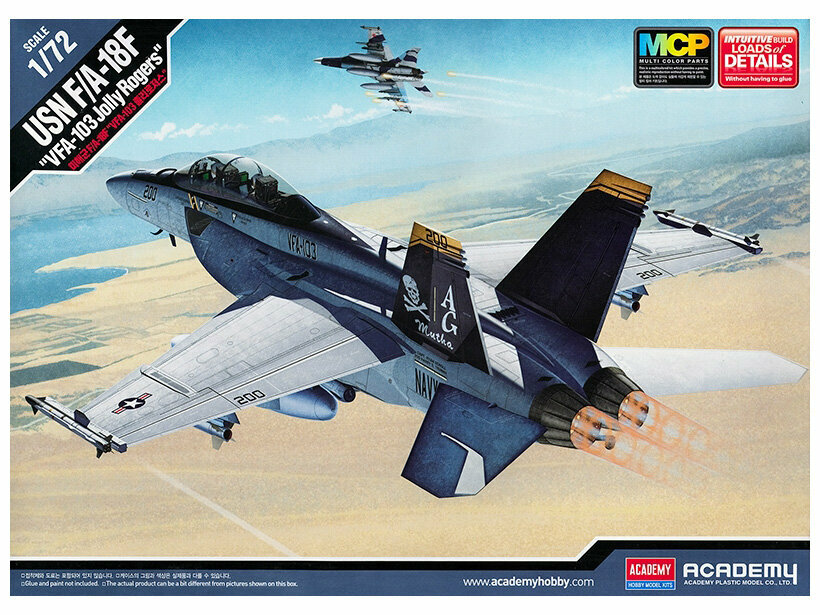 12535 Academy Самолет ВМС США FA18F VFA103 Jolly Rogers172