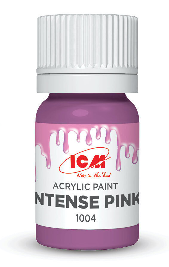 ICM Краска акриловая Интенсивный розовый (Intense Pink) 12 мл C1004