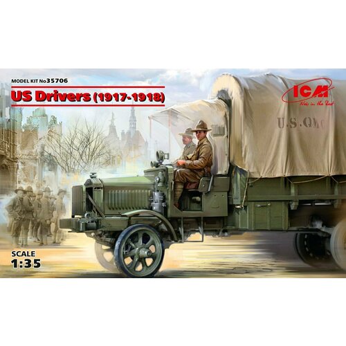 ICM Сборная модель Фигуры, Водители США (1917-1918 г.), 1/35