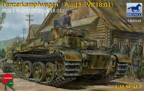 Изображение товара CB35143 Bronco Models Германский танк Panzerkampfwagen I Ausf.F (VK18.01) 1/35