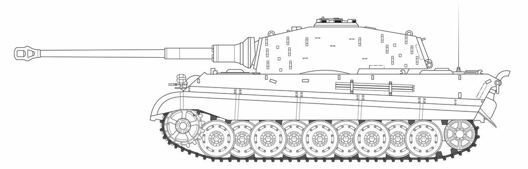 A1369 Сборная модель танка King Tiger