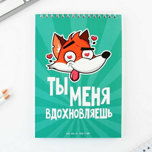 Скетчбук А5, 40 л 100 г/м2 Лис artfox скетчбук а5 40 л 100 г м2 лис