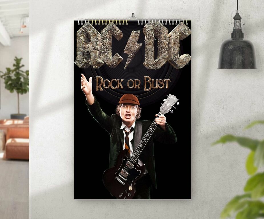 Календарь перекидной AC/DC, Эй-си/ди-сит №27, А4