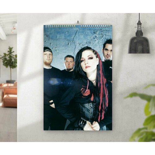 Перекидной календарь Evanescence, Эванесенс №12, А4 кепка evanescence эванесенс 12