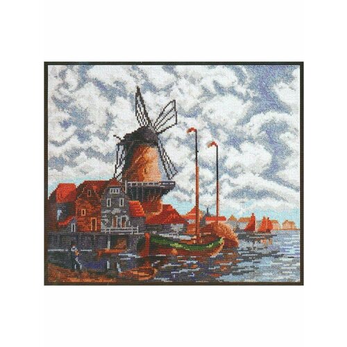 Набор для вышивания Палитра 07.018 голландский пейзаж , размер: 28х24 см.