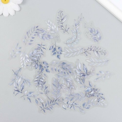 Наклейки для творчества пластик Веточки-листья набор 40 шт 02х10х15 см 446₽