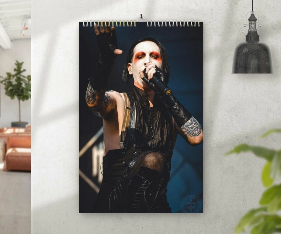 Календарь перекидной Marilyn Manson, Мэрилин Мэнсон №28, А4
