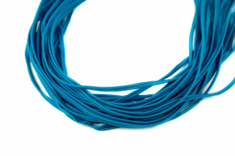 Cутаж 3мм, цвет ST1340 Peacock (синий яркий), 1 метр